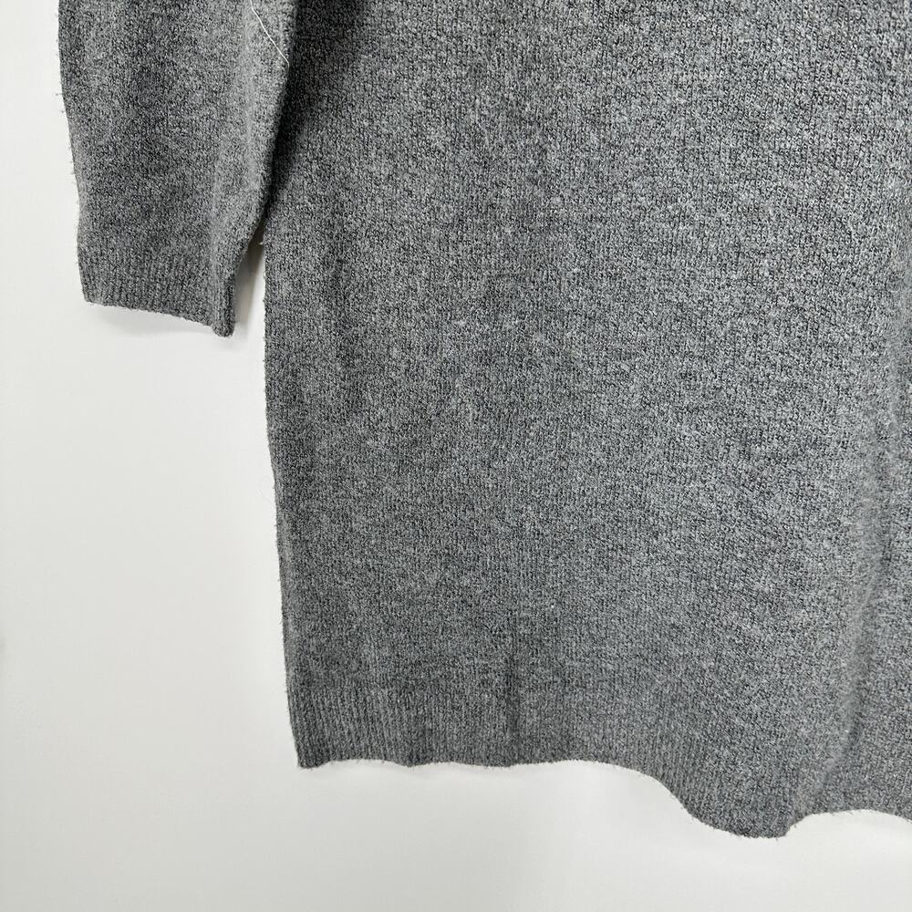 Nordstrom Gray V-Neck Knit Mini Dress - Picture 2 of 6